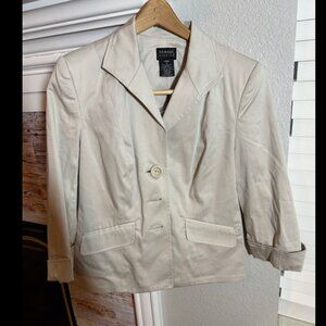 Stone Tan Stretch Blazer – George Size 6 Tailored Jacket